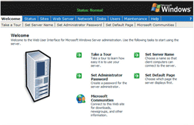 Web de Administración en IIS