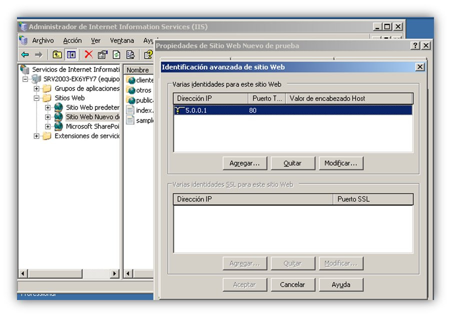Gestión de Host Headers (2)