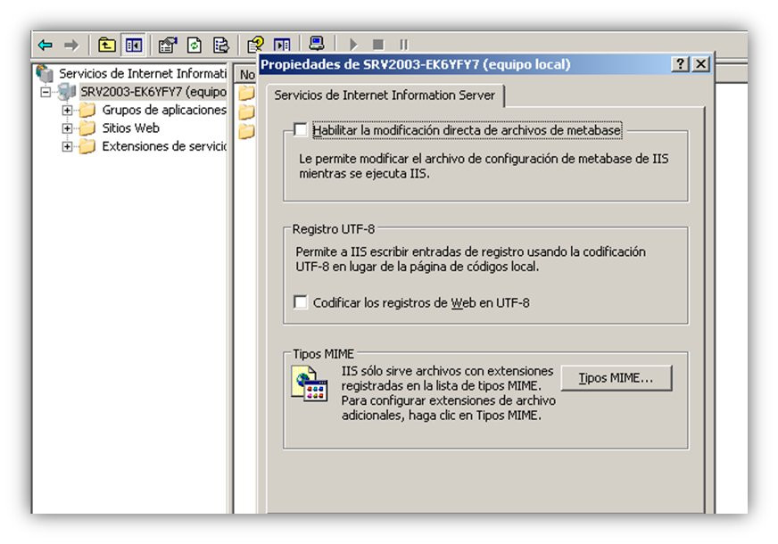 Gestión de tipos MIME (2) Gestión de tipos MIME (2)