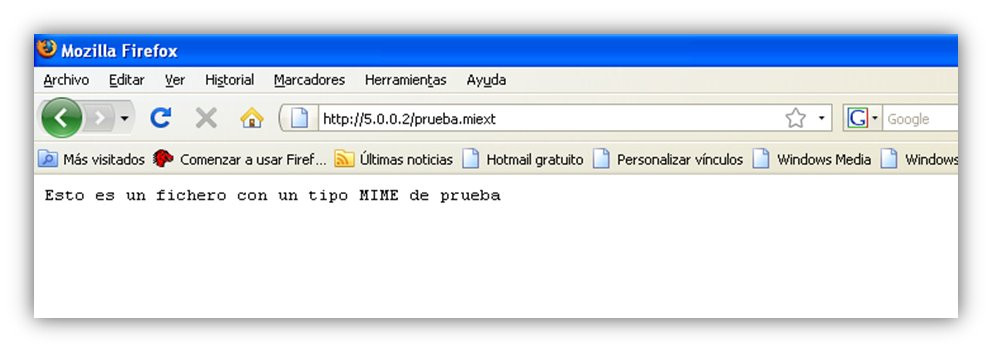 Gestión de tipos MIME (9) Gestión de tipos MIME (9)
