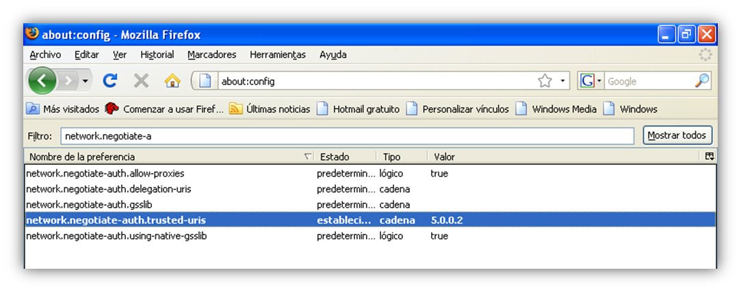 Autenticación IWA con Firefox (5) Autenticación IWA con Firefox (5)