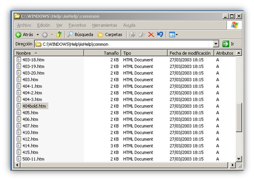 Errores personalizados en IIS (3) Errores personalizados en IIS (3)