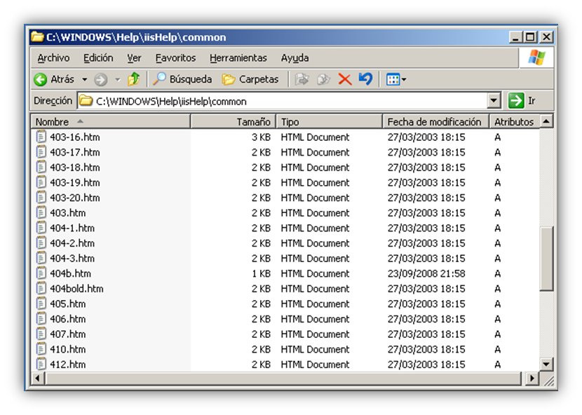 Errores personalizados en IIS (4) Errores personalizados en IIS (4)