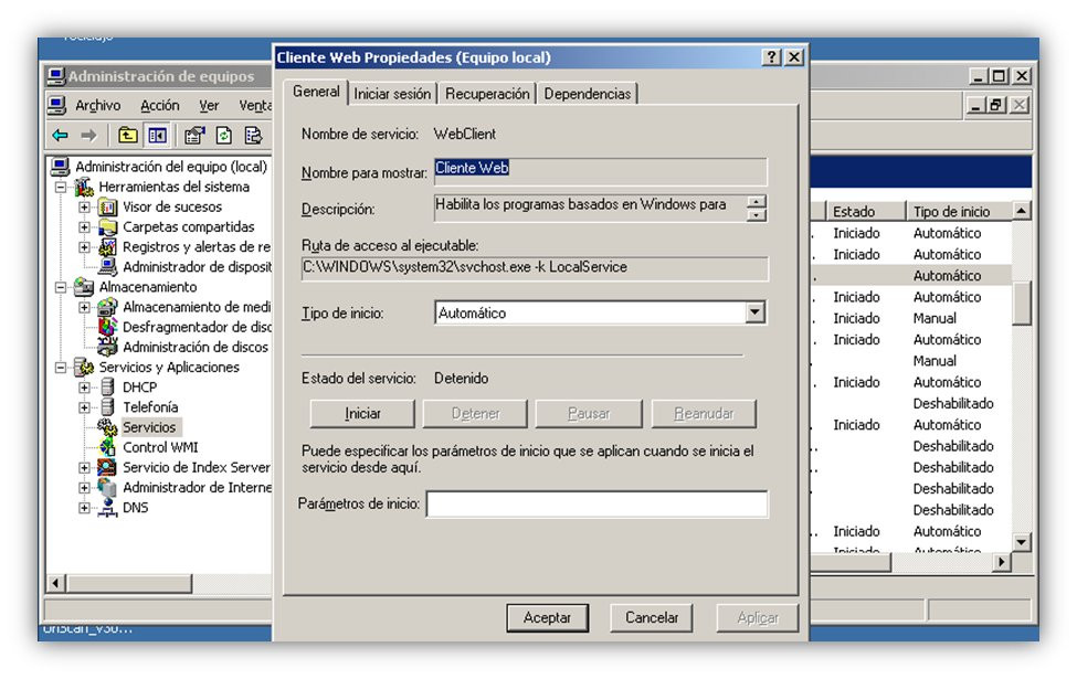 Gestión de WebDAV (5)