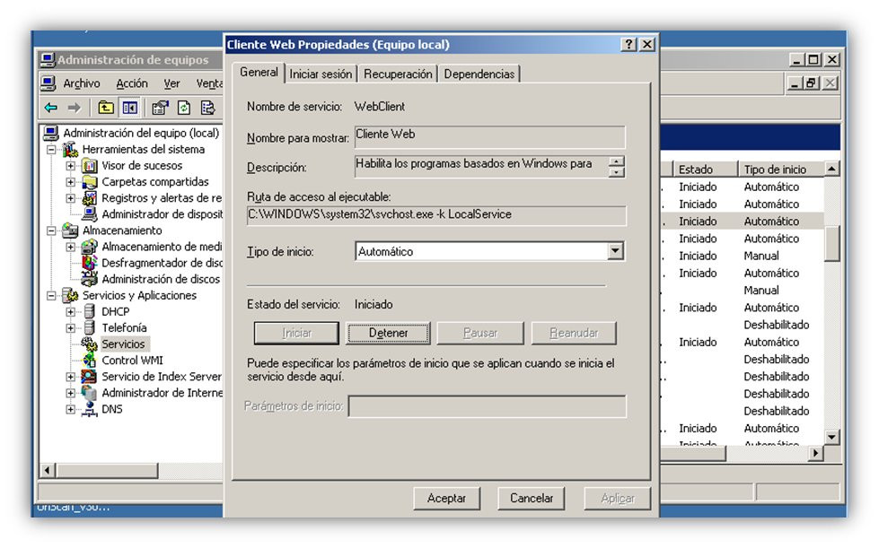 Gestión de WebDAV (6)