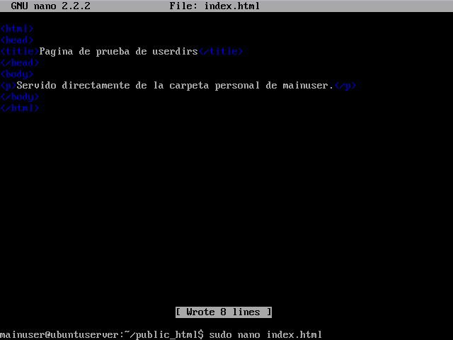 Habilitando directorios de usuario (2)