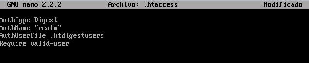 Configurando autenticación Digest (2) Configurando autenticación Digest (2)